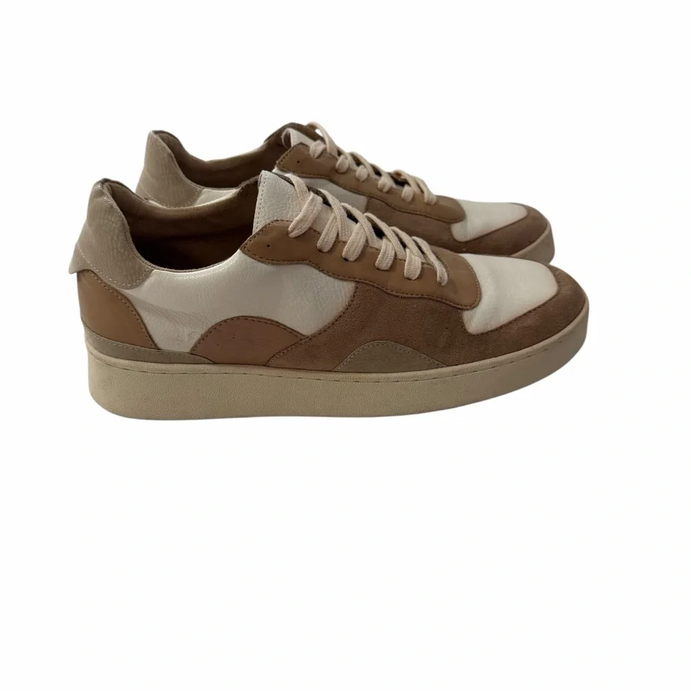 OASIS SOCIETY Tan White Fashion Sneakers Size 8.5